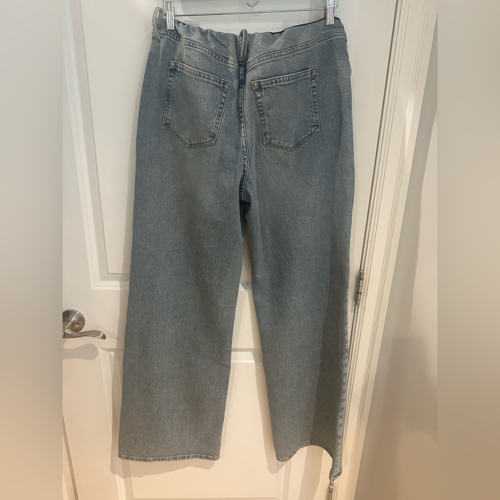 Good American Light Blue Wide Leg Jeans - Picture 5 of 5